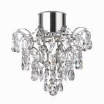 IP44 CHANDELIER WITH CRYSTAL DROPLETS AND BUTTONS