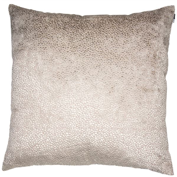 lavish_ Large Bingham Taupe Cushion with a speckled pattern on a white background, perfect for interior design.