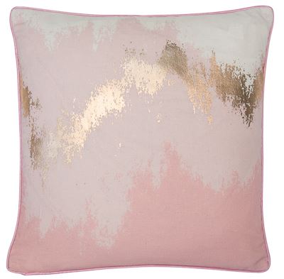 lavish_ Glimmer Putty Cushion with gold metallic accent, perfect for Southport interior design.