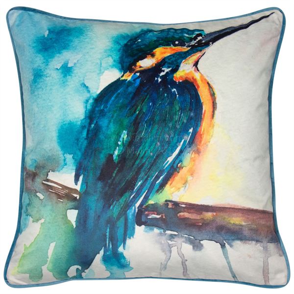 lavish_ Decorative Kingfisher cushion, perfect for Southport interior design.