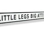 lavish_ Text slogan "Little Legs Big Attitude" displayed in a bold, 3D-style font perfect for furniture and home decor branding.