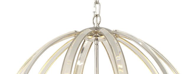 lavish_ Edwardian Large Round Pendant Light with a sleek design, suspended from a chain, perfect for Southport interior design.
