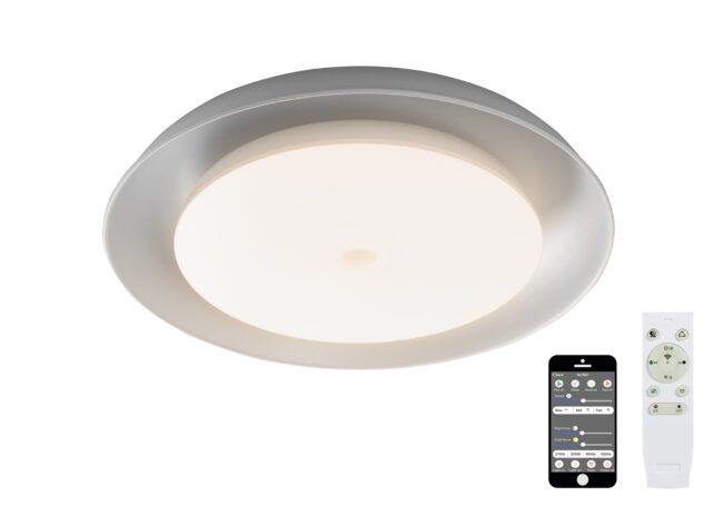 lavish_ Evie Bluetooth Speaker Ceiling Light with remote controls, perfect for Southport interior design.
