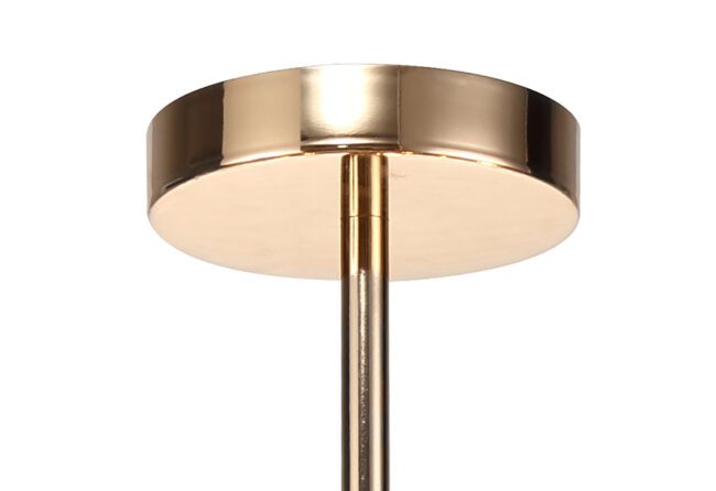 lavish_ Beverley Semi Flush Pendant 8 Light G9 French Gold/Crystal modern ceiling light fixture suitable for interior design.