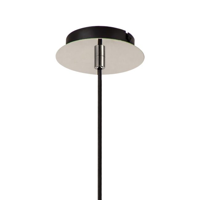 lavish_ Modern floor lamp with a Bonnie Slim Single Pendant, 1 Light Adjustable E27, Black/Smoke Fade Glass shade on a sleek pole, suited for interior design and home decor, isolated on a white background.