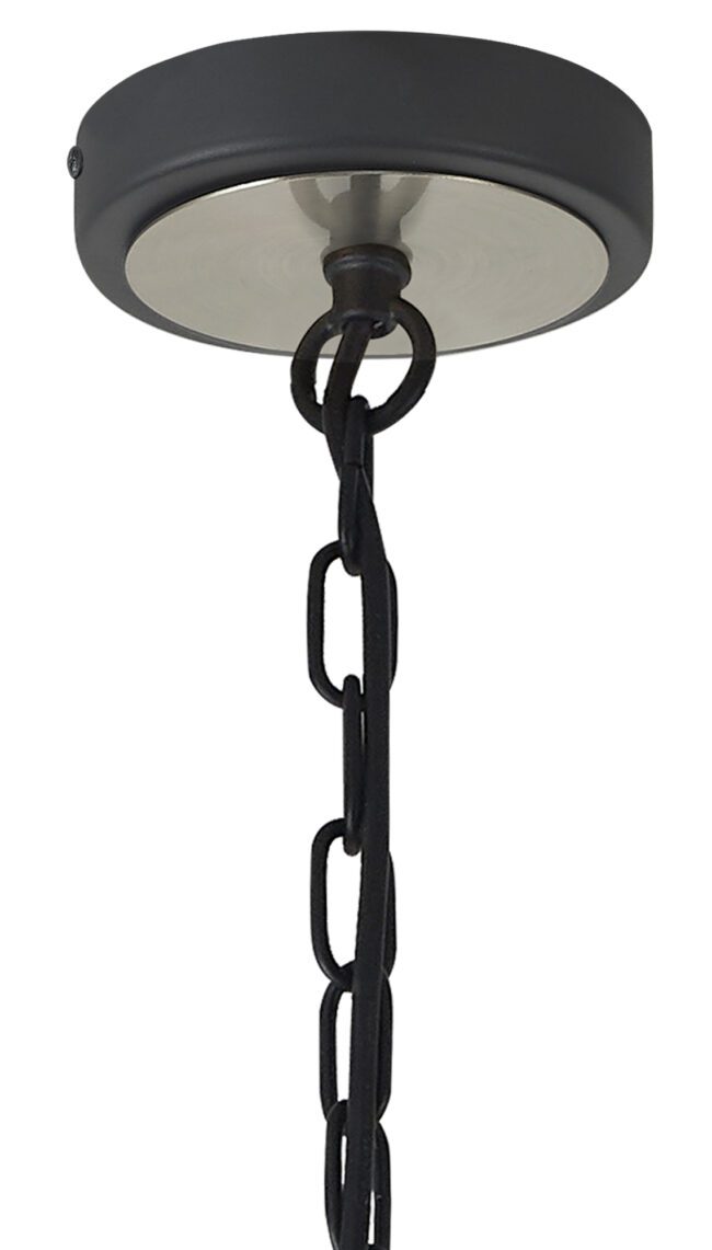 lavish_ Ceiling-mounted Saturn Pendant light fixture with a black chain, perfect for home decor.