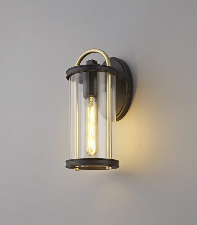 lavish_ Finley Small Wall Lamp with a visible filament bulb.