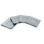 lavish_ Five Moondust Coasters arranged in a staggered formation on a white background, reflecting an element of home decor.