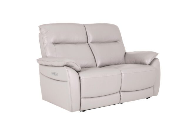 lavish_ Nerano 2 Seater Electric Recliner - Cashmere, perfect for home decor, on a white background.