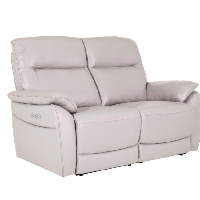 lavish_ Nerano 2 Seater Electric Recliner - Cashmere, perfect for home decor, on a white background.