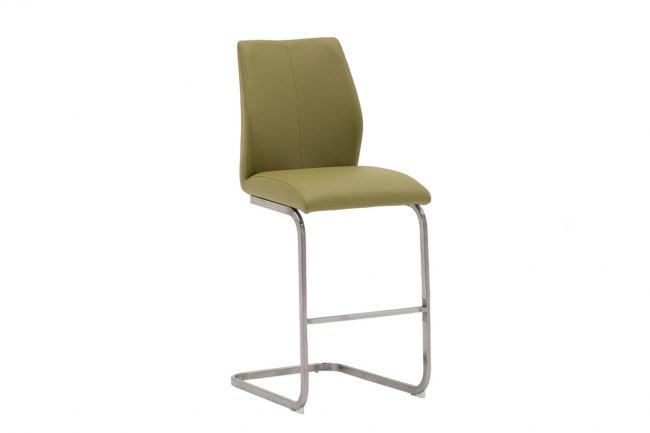 lavish_ Green modern bar stool against a white background, perfect for southport interior design.