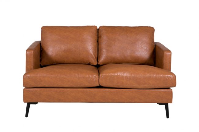 lavish_ Jasper 2 Seater Sofa Tan, a perfect piece for home decor, isolated on a white background.