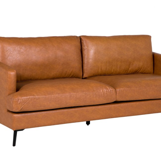 lavish_ Jasper 3 Seater Sofa - Tan perfect for interior design, on a white background.