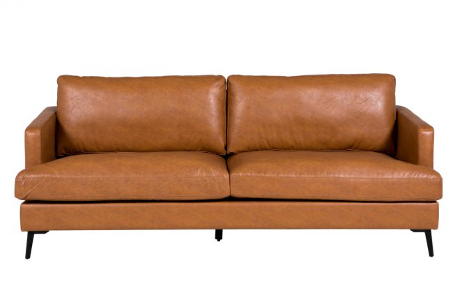 lavish_ A Jasper 3 Seater Sofa - Tan against a white background, embodying the essence of Southport interior design.
