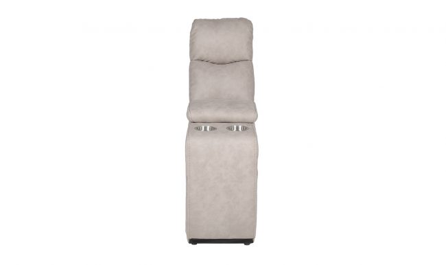 lavish_ Top-down view of a light gray recliner chair with buttons on the side, perfect for Southport interior design.