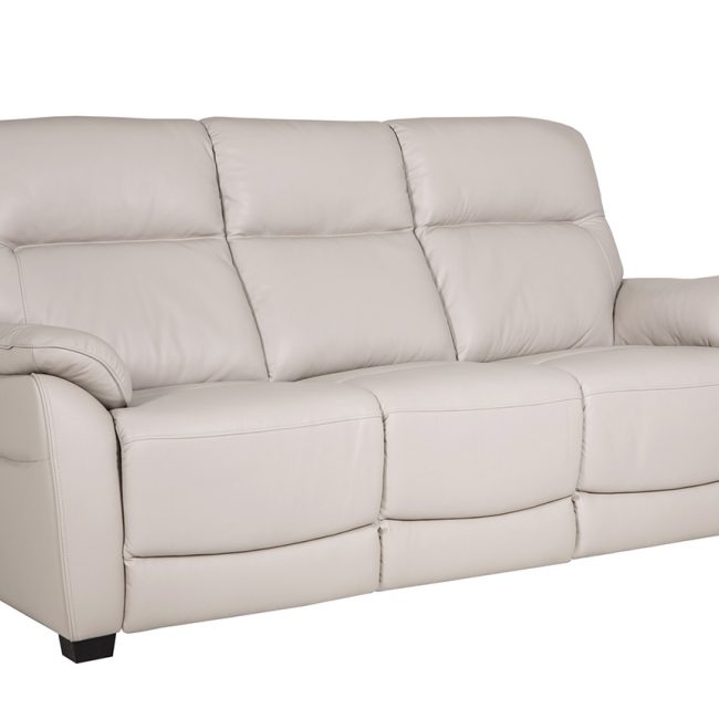lavish_ A modern Nerano 3 Seater Sofa - Cashmere in a light color with cushioned armrests, perfect for enhancing your home decor.