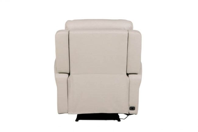 lavish_ Beige reclining armchair isolated on a white background, perfect for Southport interior design.