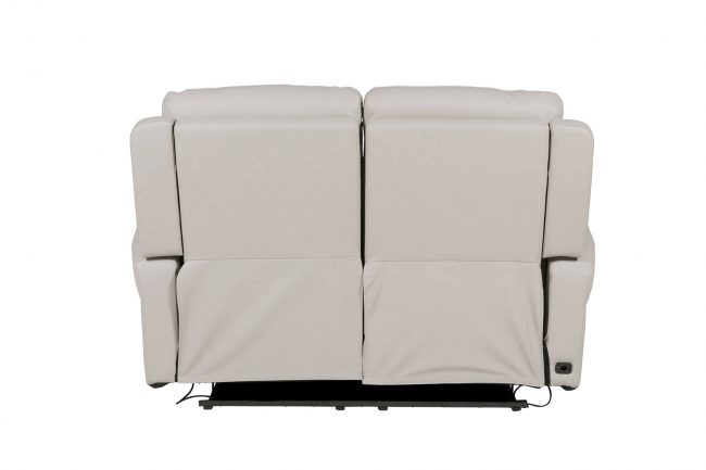 lavish_ Beige recliner sofa, perfect for interior design, isolated on a white background.
