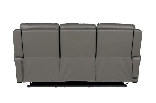 lavish_ Gray reclining sofa isolated on a white background, perfect for Southport interior design.